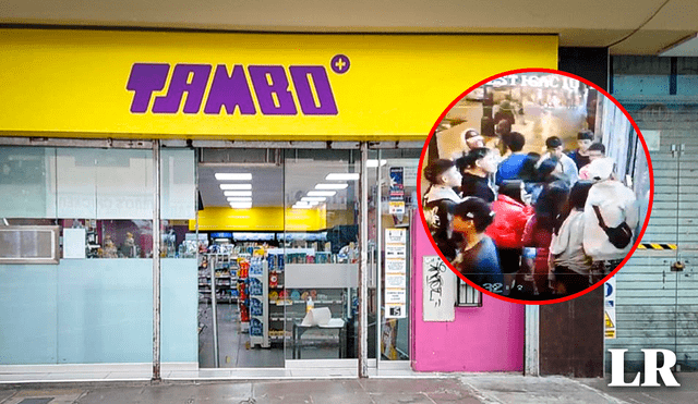 La tienda Tambo en el centro de Lima fue protagonista de un nuevo acto delictivo. Foto: composición LR/Gerson Cardoso/difusión