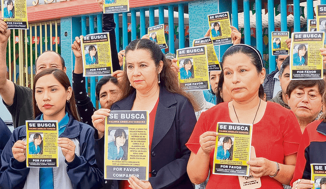 Por ella. Desde el lunes, los familiares, profesores, vecinos y amigos de la pequeña Valeria piden que la liberen sana y salva. Ella tiene solo 12 años. Foto: La República