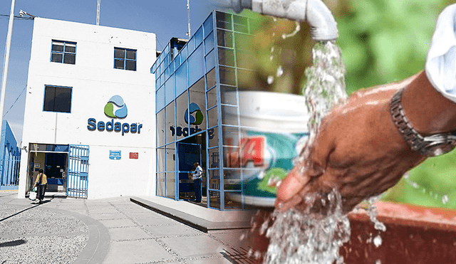 Sedapar  pidió a los usuarios tomar previsiones ante el corte de agua en Arequipa. Foto. composición LR/Jazmín Ceras