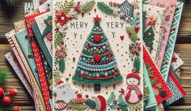 Puedes acompañar tu tarjeta de Navidad con un obsequio. Foto: Bing