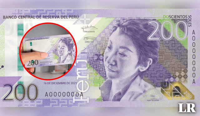 Este billete de Tilsa Tsuchiya coexistirá en circulación junto con las otras divisas de S/200 actuales. Foto: composición de Gerson Cardoso/LR/BCRP