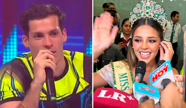 Luciana y Patricio conversaron tras llegada de la Miss Grand 2023. Foto: composición R/América TV/Bárbara Mamani - La República