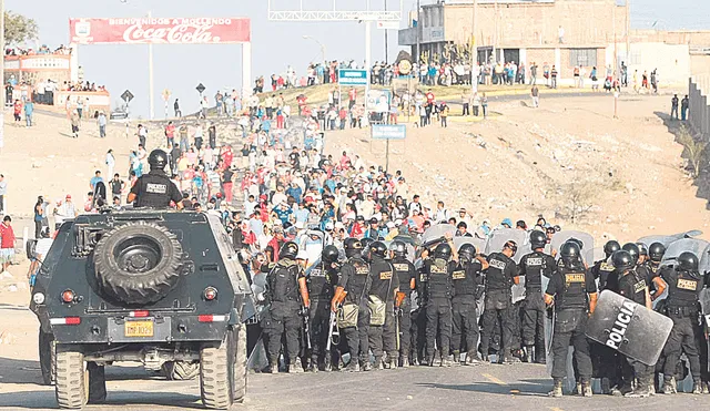 Escenario. Los casos de conflictos sociales superan los 220, el 42% de estos se encuentran en el norte, el 34% en el sur y el 20% en el centro, según el OCM. Foto: difusión