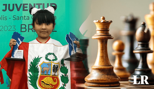 La joven ajedrecista compitió contra niños y niñas. Foto: Composición LR / Fabrizio Oviedo / Cortesía / Xataka Movil