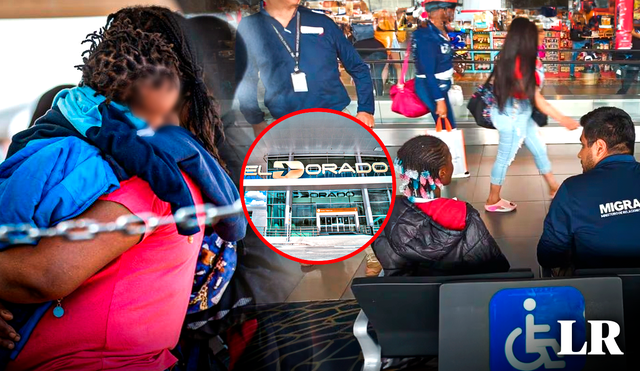 Al aeropuerto El Dorado, llegan varios migrantes africanos que buscan pasar por el Daríen a EE. UU. Foto: composición LR/ Migraciones/ Unicef