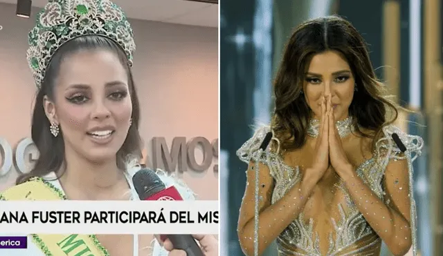 Luciana Fuster ganó la corona del Miss Grand International 2023 en octubre de este año. Foto: composición LR/capturas América TV y YouTube