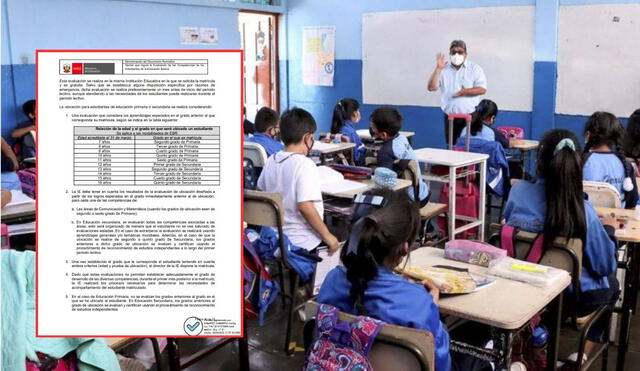 Conoce cuáles son los criterios para pasar el año, según el Minedu. Foto: composición LR