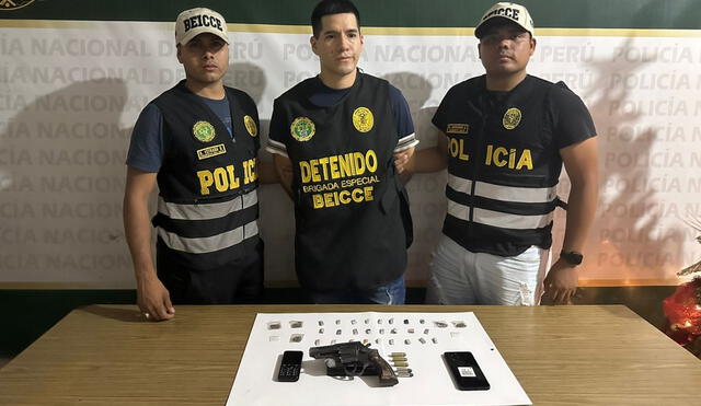 El detenido se encuentra investigado por el presunto delito de homicidio calificado. Foto: PNP