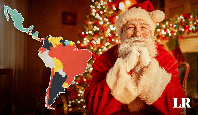 Los colores de Papá Noel se le atribuyen a 2 orígenes diferentes: Coca-Cola o Nicolás de Bari. Foto: composición de Jazmín Ceras/LR/Freepik