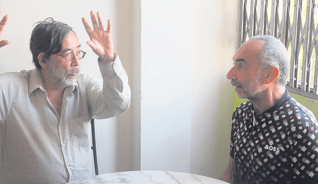 Viejos amigos. Gilles Mercier y Bruno Zeppilli retratados por Lucas Cornejo Pásara. Foto: difusión