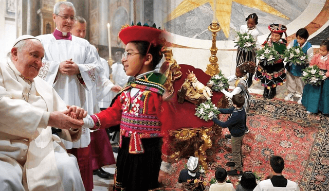 Todos participaron de la tradicional misa de gallo. Foto: Composición LR / Jazmin Ceras / Facebook Bicentenario Peru