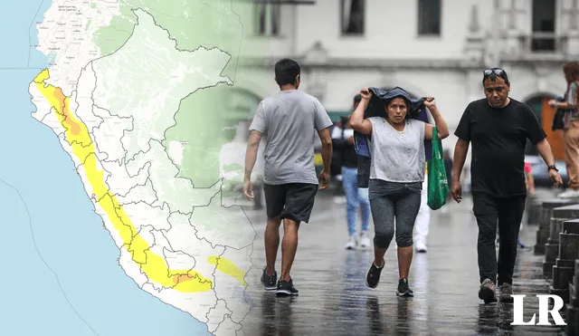 Lluvias en Perú. Cerca de 20 regiones en alerta por precipitaciones pluviales. Foto: composición LR/ Senamhi