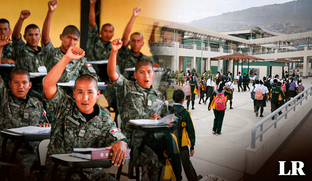 Según Arriola, el Minedu y el Ministerio de Defensa se encargarían del reglamento, la organización y el desarrollo de esta formación premilitar. Foto: composición LR/Gerson Cardoso/Andina/Gobierno del Perú