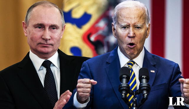 Joe Biden señaló que la serie de bombardeos rusos ejecutados por Putin deben llegar a su fin. Foto: composición LR/EFE