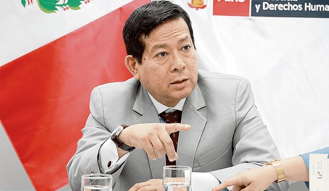 El ministro de Justicia, Eduardo Arana, busca una segunda reunión con el fiscal de la Nación. Foto: El Peruano