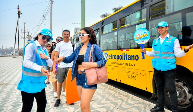 Ciudadanos podrán visitar las playas de Barranco y Chorrillos mediante el uso del servicio alimentador del Metropolitano. Foto: ATU