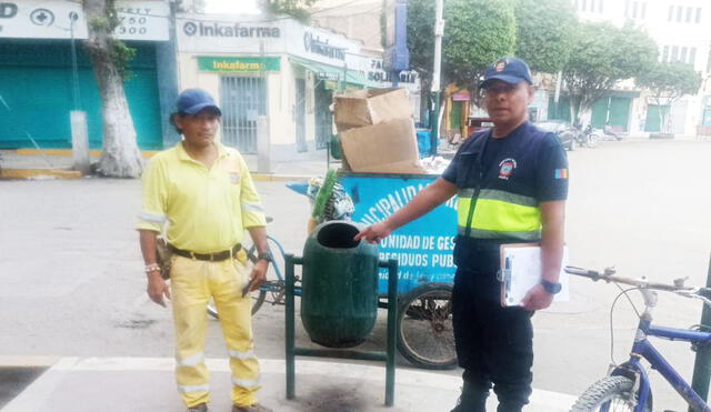 Trabajadores de limpieza alertaron hecho ante Serenazgo de Piura. Foto: Municipalidad de Piura