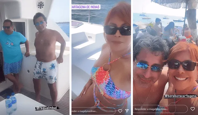 Magaly Medina disfruta sus vacaciones al máximo. Foto: composición LR/Instagram/Magaly Medina