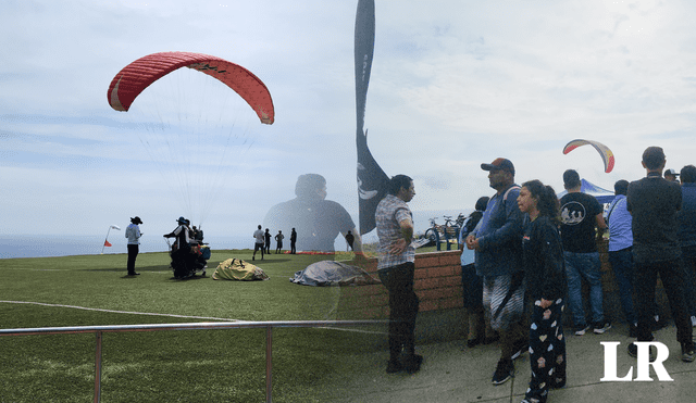 Solo dos personas a la vez pueden volar en el parapente. Foto: composición de Fabrizio Oviedo/Rosario Rojas/La República