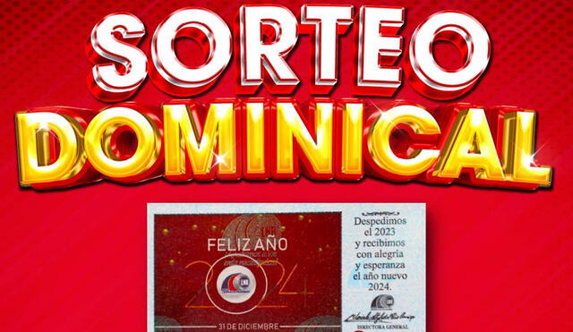 Mira los resultados del Sorteo Dominical de la Lotería Nacional de Panamá del domingo 31 de diciembre EN VIVO por La República. Foto: Lotería Nacional de Beneficencia