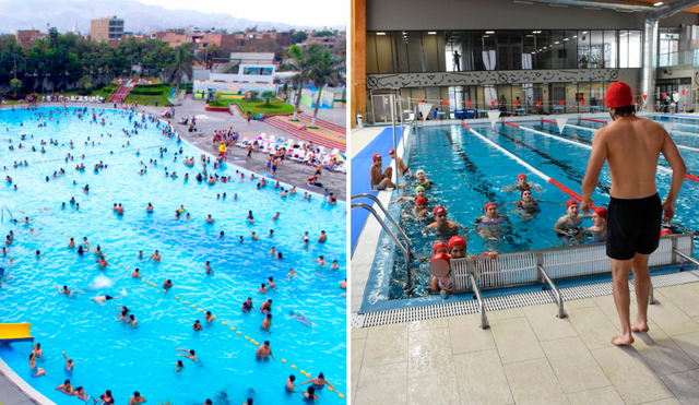 Ancón y Santa Rosa no cuentan con piscinas saludables, según portal de Digesa. Foto: composición LR/Municipalidad de Comas/Los Olivos