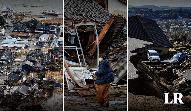 Un terremoto de 7.6 de magnitud golpeó a Japón en año nuevo. Foto: composición LR/EFE