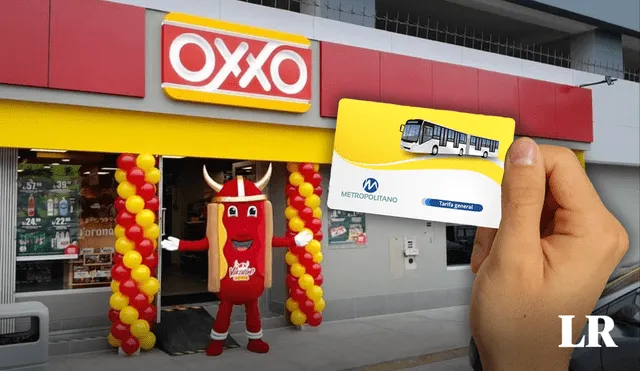 Las tiendas Oxxo que recargarán las tarjetas están localizadas cerca de los paraderos de los corredores complementarios. Foto: composición de Jazmín Ceras/La República