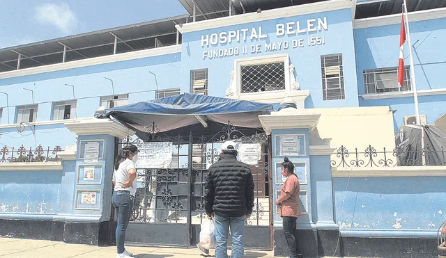 Aumento de casos. En el hospital de Belén, de Trujillo, hay 12 hospitalizados por COVID-19. Foto: difusión