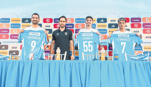 Cerraron. Cauteruccio, Cazonatti y González serían los últimos fichajes extranjeros de Sporting Cristal para el arranque de la temporada. Foto: difusión