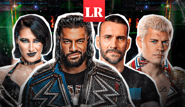 La WWE contará con una gran cartelera para el 2024, que contará con Roman Reigns, CM Punk, Cody Rhodes, Rhea Ripley y otras superestrellas. Foto: composición de Gerson Cardoso/La República