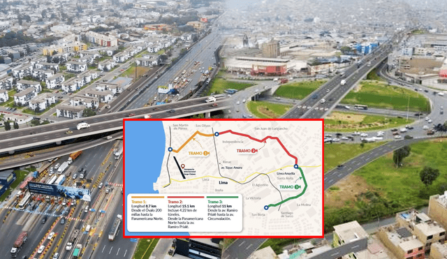 Anillo Vial Periférico pasará por 11 distritos de Lima Metropolitana y uno del Callao. Foto: composición de Jazmín Ceras/La República
