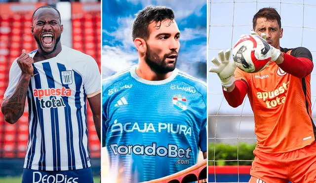 Waterman, Cauteruccio y Britos son algunos de los fichajes hechos por los clubes grandes de la Liga 1. Foto: composición de LR/Alianza Lima/Sporting Cristal/Universitario