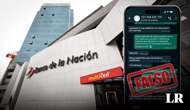 El Banco de la Nación alertó a la ciudadanía sobre convocatorias de trabajo y concursos falsos. Foto: composición de Gerson Cardoso/LR/Andina/BancoDeLaNación