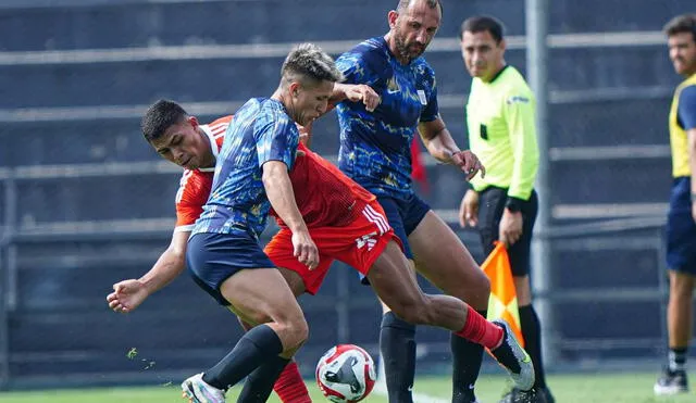 La selección peruana sub-23 derrotó a Alianza Lima en amistoso en Matute. Foto: FPF
