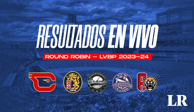 Tiburones, Bravos, Cardenales, Tigres y Leones luchan por quedarse con el Round Robin de la LVBP 2023-24. Foto: composición LR