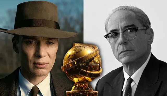 'Oppenheimer', cinta que cuenta con Cillian Murphy y Robert Downey Jr., se llevó el Globo de Oro 2024. Foto: composición LR/Universal Pictures