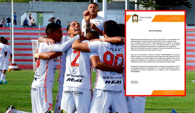 El cuadro ayacuchano descendió a segunda división en la temporada 2022. Foto: Grupo La República