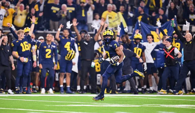 El choque entre Michigan vs. Washington se disputó en el NRG Stadium de Houston. Foto: Michigan