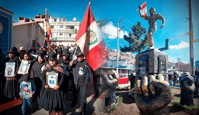 El monumento lleva el nombre de los fallecidos en protestas a nivel nacional. Foto: composición LR/Liubomir Fernández