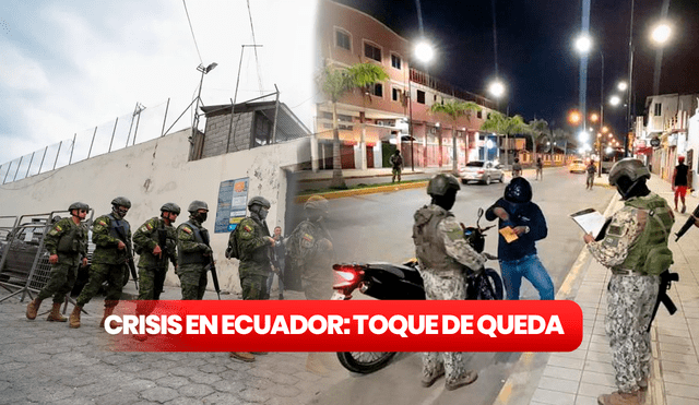 Presidente ecuatoriano, Daniel Noboa, decretó que el país vive un conflicto armado interno. Foto: composición LR/EFE/Ecuavisa