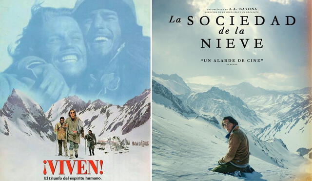 Las diferencias entre 'La sociedad de la nieve' y '¡Viven!'. Foto: composición LR / captura de YouTube