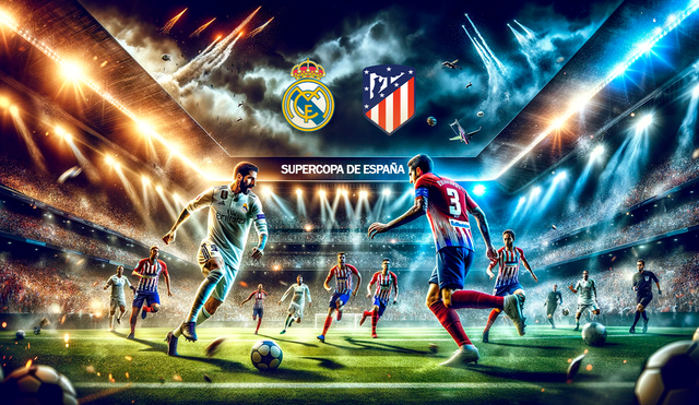 Atlético de Madrid derrotó al Real Madrid en el último enfrentamiento en este año. Foto: composición Jazmín Ceras/IA