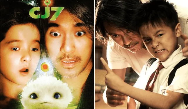 'CJ7: juguete del espacio' fue protagonizada por Stephen Chow y Xu Jiao. Foto: composición LR/captura Netflix