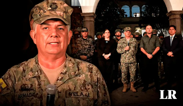 Jaime Vela indicó que los hechos suscitados en Guayaquil buscan atemorizar a la ciudadanía, algo que las Fuerzas Armadas no permitirán. Foto: Gerson Cardoso/LR/EFE