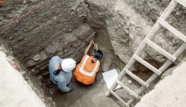 Hallazgo. Trabajos de excavación se iniciaron en noviembre como parte de un proyecto de intervención en el Cuarto del Rescate. Foto: difusión
