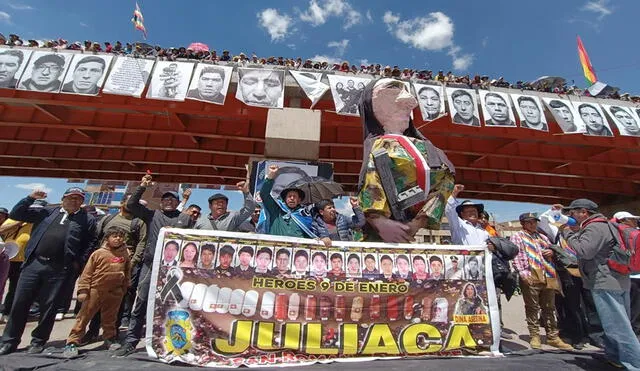 Sobrevivientes y familiares de fallecidos y heridos durante protestas en Juliaca y Puno. Foto: La República/Liubomir Fernández