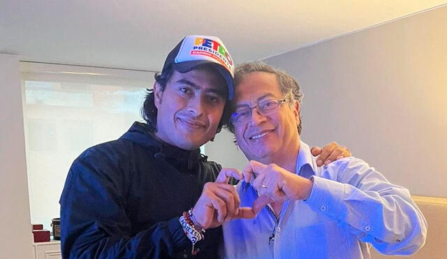 Gustavo Petro se reencontró con su hijo Nicolás Petro Burgos, investigado por recibir dinero ilícito para la campaña de su padre. Foto: Nicolás Petro Burgos/Instagram