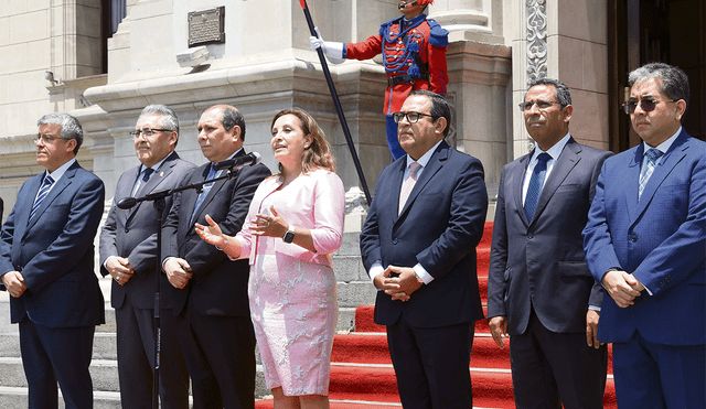 Acuerdos. El Consejo para la Reforma Judicial se volvió a reunir, a convocatoria de la presidenta Dina Boluarte, para tratar temas de reforma judicial. Foto: difusión