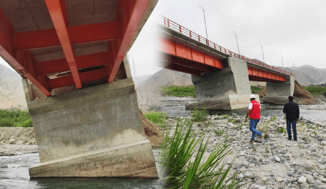 Contraloría denuncia deficiencias en puente recién construido. Foto: Contraloría