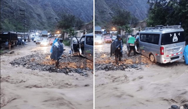 Vehículos quedaron atrapados debido a la presencia de huaicos. Foto: Periodismo en Acción